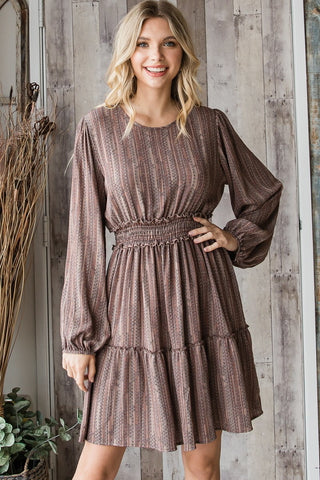 Long Sleeve Peasant Dress