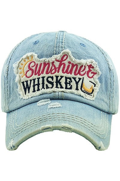 Sunshine and Whiskey baseball hat