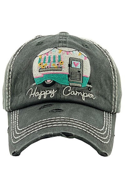 Happy Camper Baseball Hat