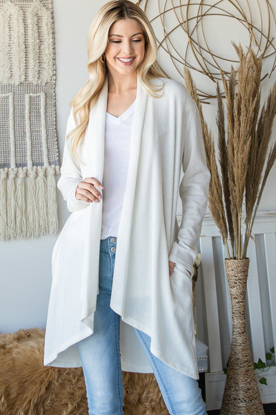 Mid line cardigan with Pockets