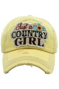 Just a Country Girl baseball hat