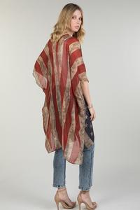 Vintage American flag kimono