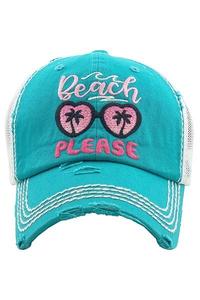 Beach Please baseball hat