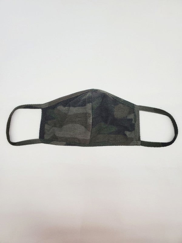 Camoflage Print Face Mask