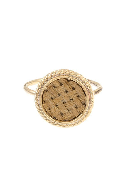Basket Weaved Round Ring