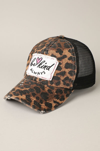 Be Kind Leopard Hat