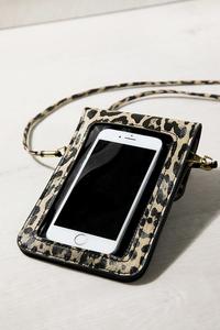 Leopard crossbody cell phone purse