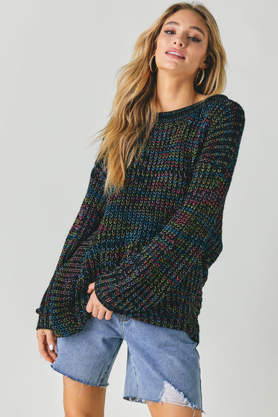 Multi Color Round Neck Sweater