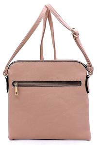 Pink fashion tassel zipper crossbody bag