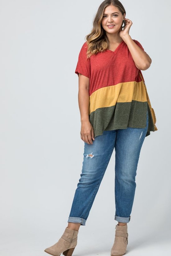 Plus Size Fall colors top
